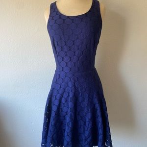 Blue skater skirt dress